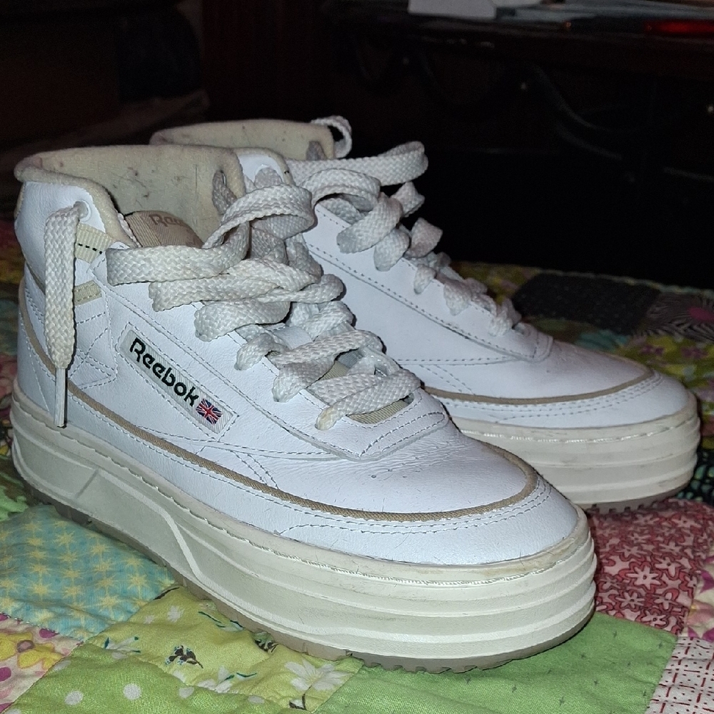 Reebok Kids White High-Top Sneakers